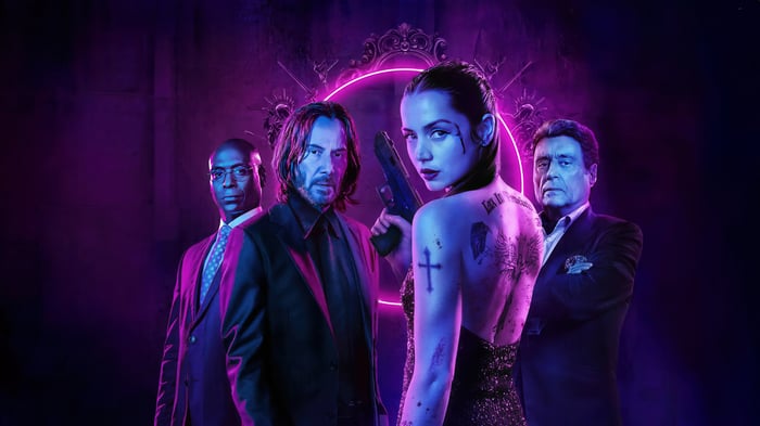 John Wick and Ana de Armas in Ballerina