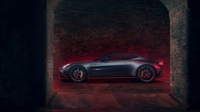 Aston Martin Vantage S in a Tunnel