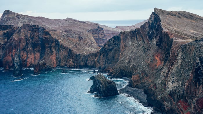 Coastal Cliffs Overlooking the Ocean