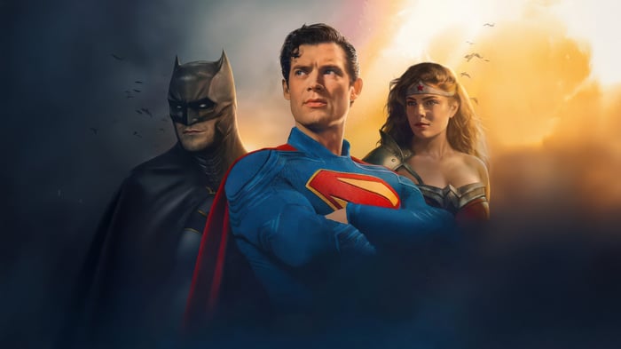 Superman, Batman, and Wonder Woman