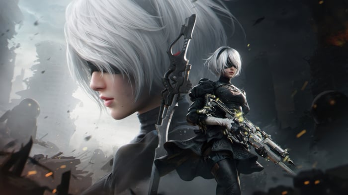 Call of Duty Mobile X Nier Automata Crossover Art