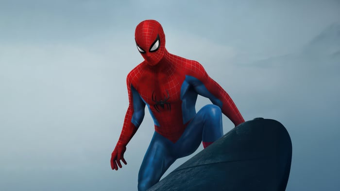 Spider-Man in his Brand New Day costume