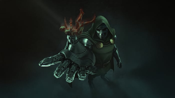 Doctor Doom controlling Iron Man