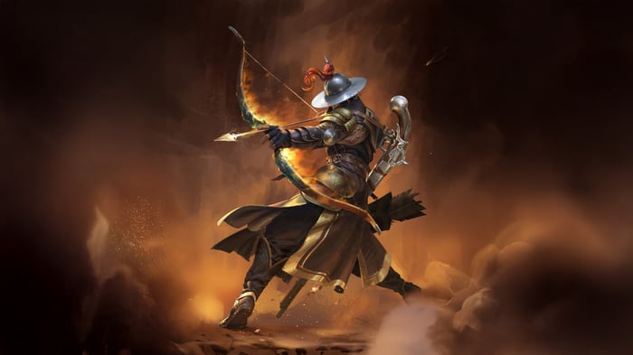 Legendary Archer In Battle Stance