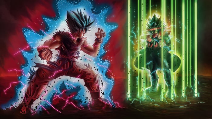 Goku vs. Broly Legendary Transformation