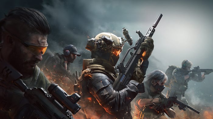 Delta Force soldiers in combat