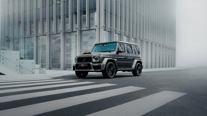 Brabus G Wagon on a Pedestrian Crossing
