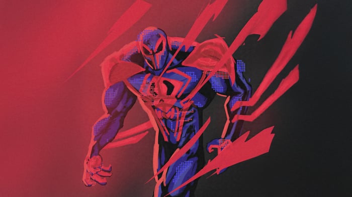 Spider-Man 2099 in Red and Blue Suit