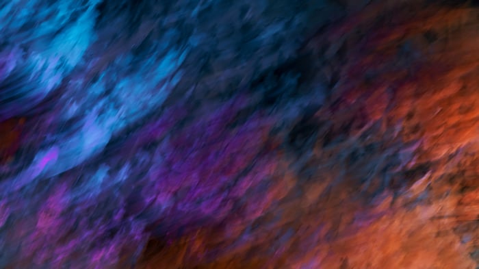 Colorful smoke abstract motion blur