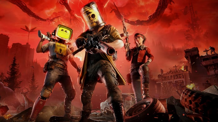 Raidzone characters in a post-apocalyptic setting