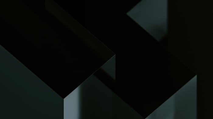 Abstract geometric shapes with dark lighting