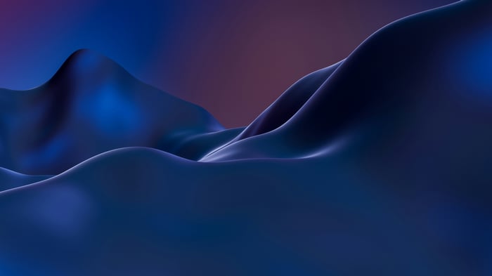 Abstract Blue Mountain Range