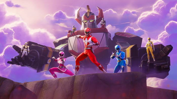 Fortnite Power Rangers Zord Battle