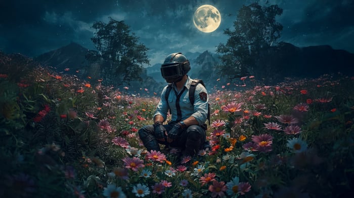Pubg Helmet Guy in Dreamscape
