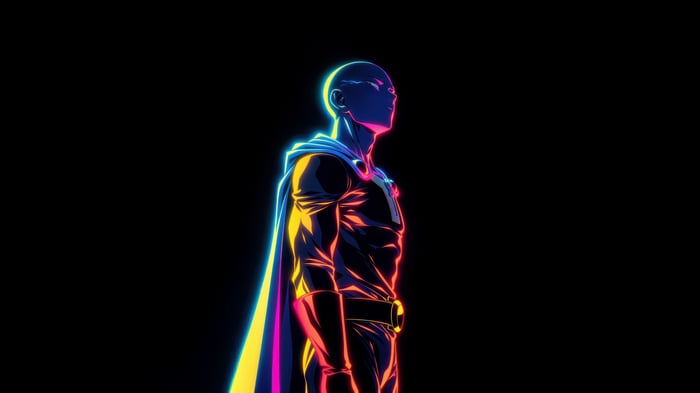One Punch Man Legacy Neon Portrait