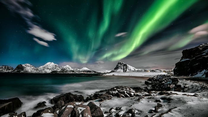 Aurora Borealis over Lofoten, Norway