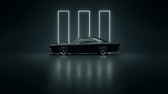 Black Dodge Charger V8 Thunder Machine