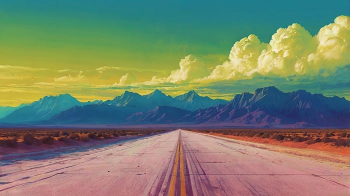 The Long Road Through the Desert Mountains