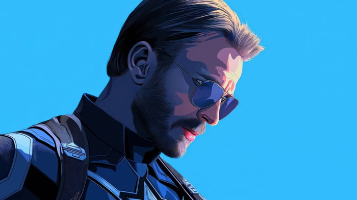 Captain America with Sunglasses