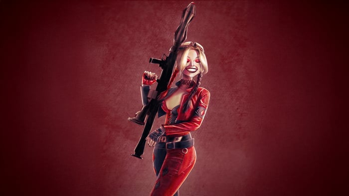 Harley Quinn with a Rocket Launcher