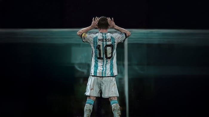Lionel Messi in Argentina Jersey