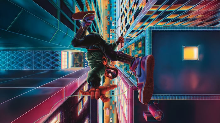 Spider-Man (Miles Morales) in Free Fall