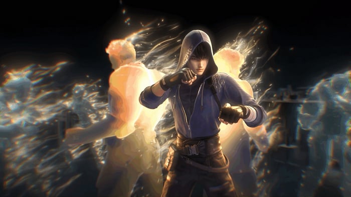 Kylin Zhang from Naraka Bladepoint in combat
