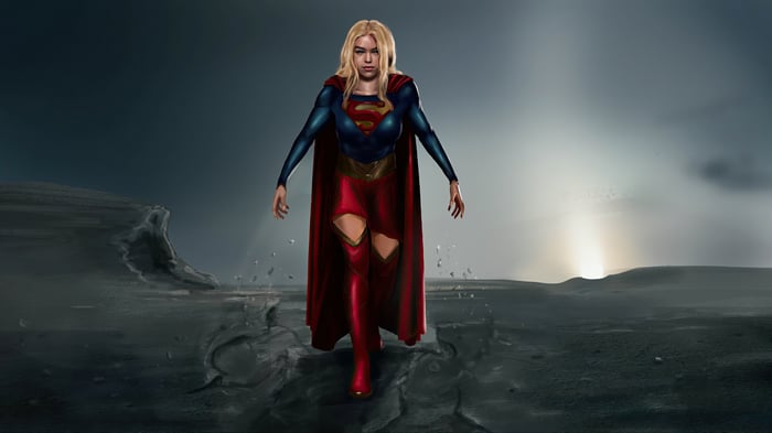 Supergirl Explorer on a desolate landscape