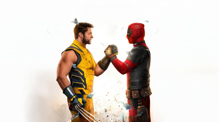 Deadpool and Wolverine shaking hands