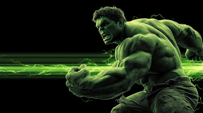 The Incredible Hulk Unleashing Raw Power