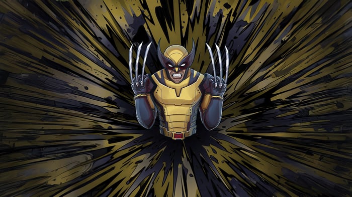 Wolverine with Claws Extended