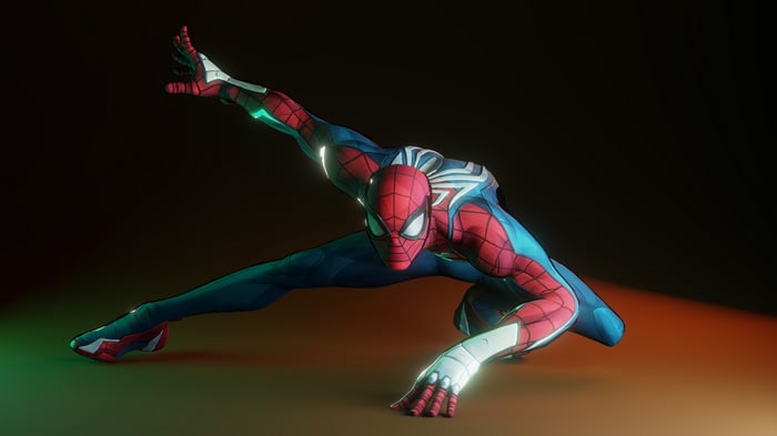 Spider-Man in a dynamic pose
