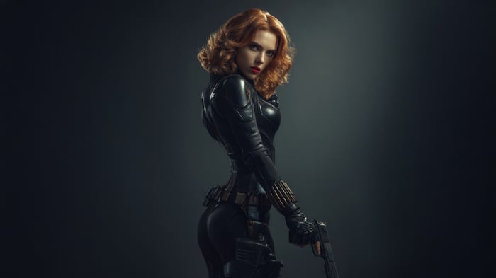 Black Widow with a Gun