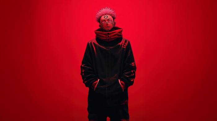 Sukuna from Jujutsu Kaisen in urban attire