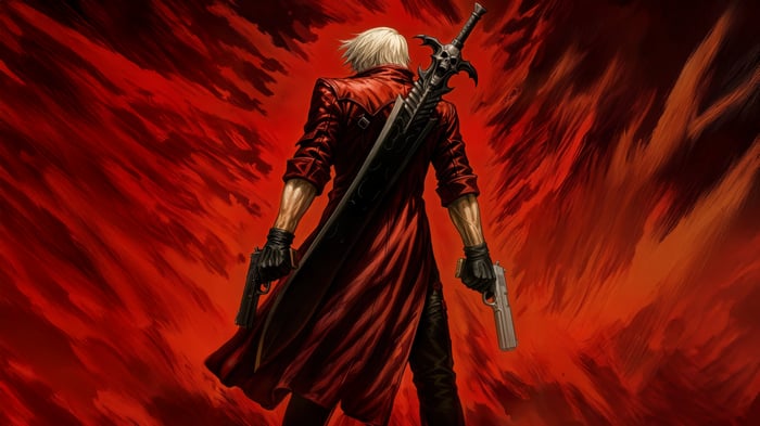 Dante with Sword and Guns