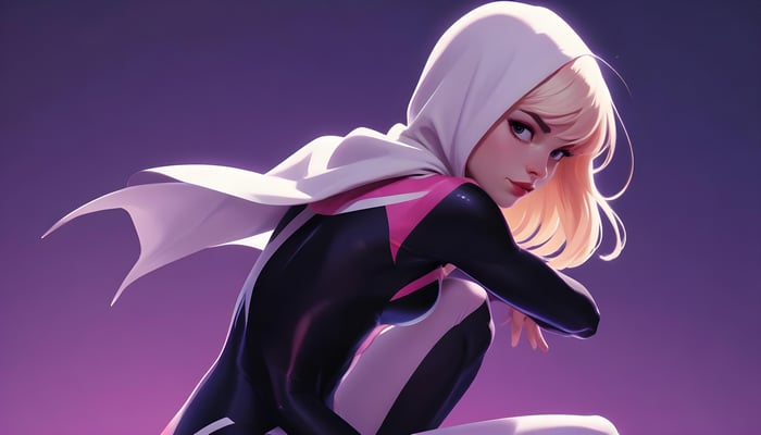 Spider-Gwen in Action Pose