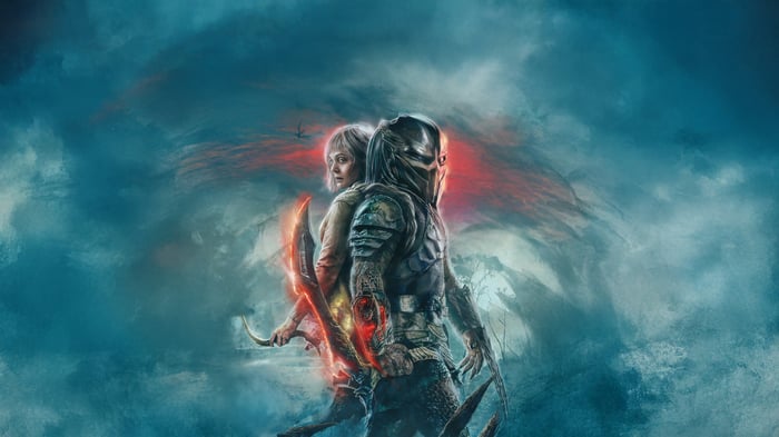 Predator and Naru in the Badlands