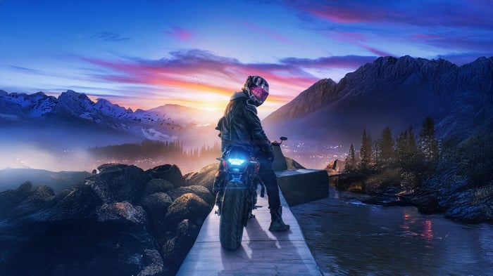Neon Rider Journey Beyond The Sunset