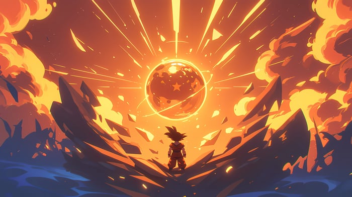 Goku Unleashes His Power