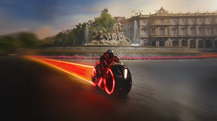 Tron Motorcycle in Paris