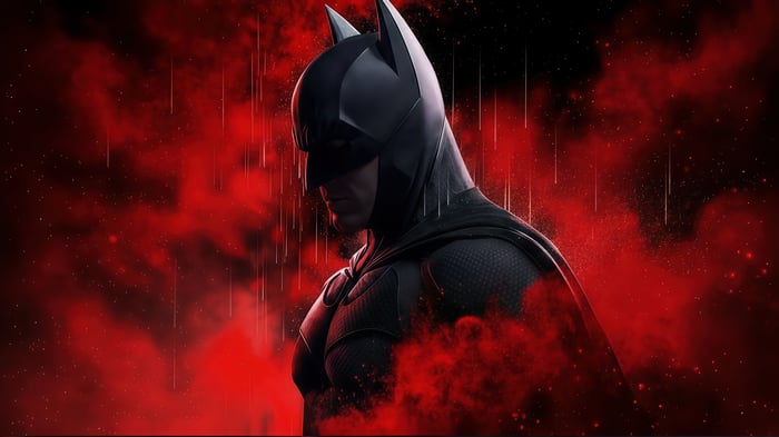 Batman in Red Smoke