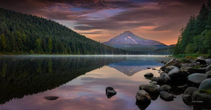 Mount Hood Reflection at Dawn