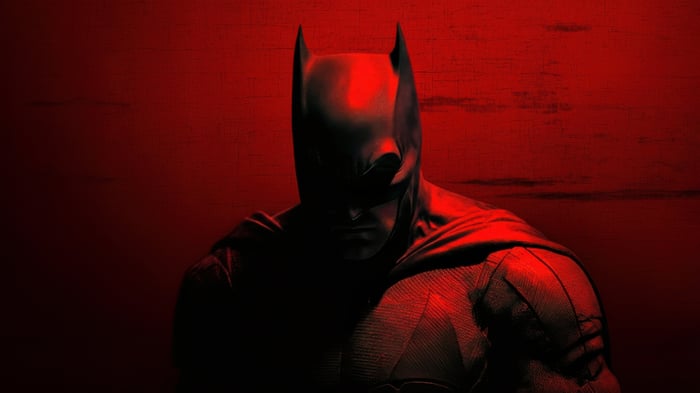 The Mighty Batman in Red Lighting