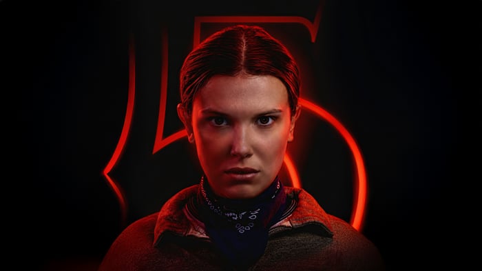 Millie Bobby Brown as Eleven in Stranger Things 5