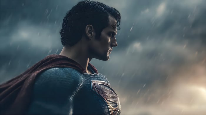 Superman in the Rain