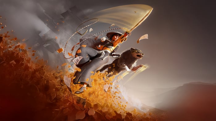 Ghost of Yotei Fanart: Warrior and Wolf in Motion