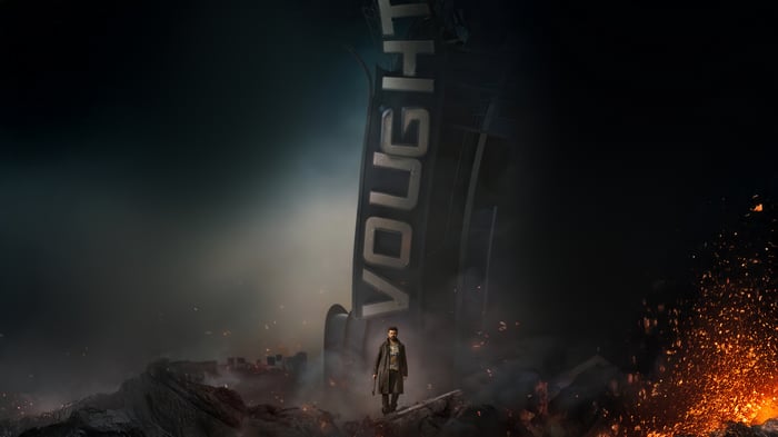 The Boys Vought Building with Soldier Boy
