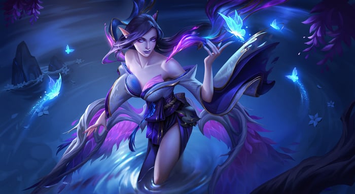 Spirit Blossom Morgana in a mystical water setting