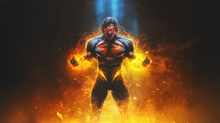 Superman Unleashes Fiery Power