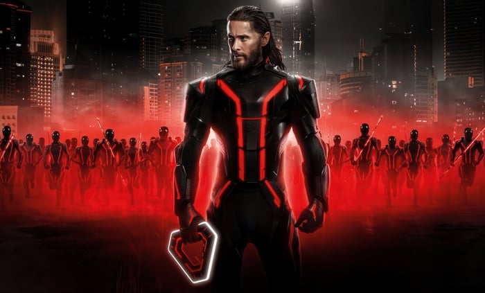 Jared Leto as Ares in Tron
